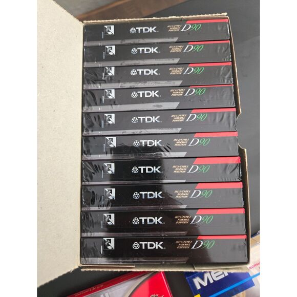TDK Maxell Memorex Lot of 17 Blank Cassette Tapes Variety 120m 90m D90-NEW - Picture 7 of 8